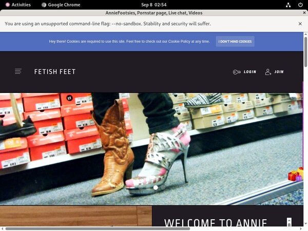 Accounts On Anniefooties.modelcentro.com