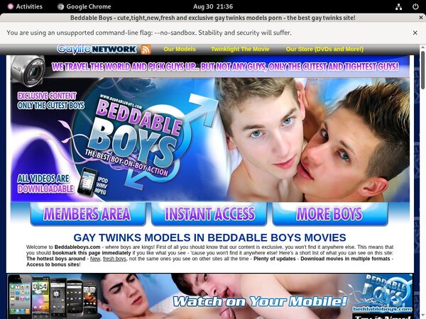 Beddable Boys Hd New