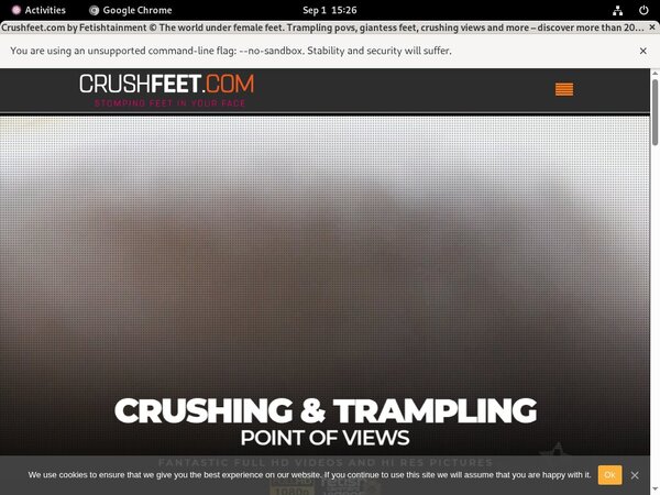 Crush Feet Pornstar