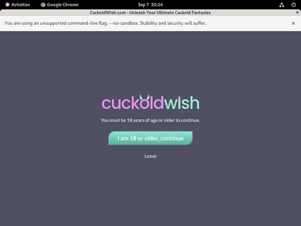 Cuckoldwish.com Free Sign Up