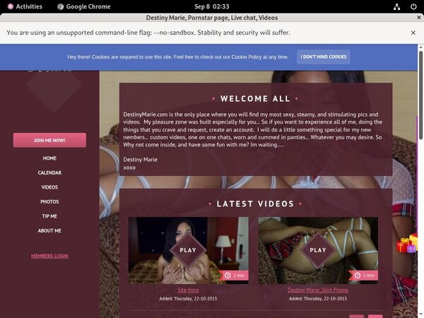 Destiny Marie Network Login