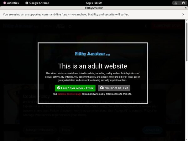 Filthy Amateur Check Out