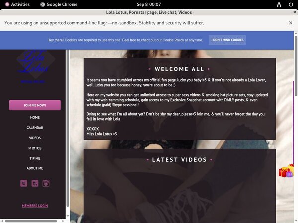 Free Lolalotus.modelcentro.com Trial