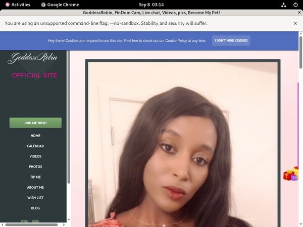 Goddessrobin.modelcentro.net Member Account