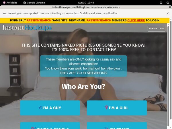 Instanthookups.com Account Creator
