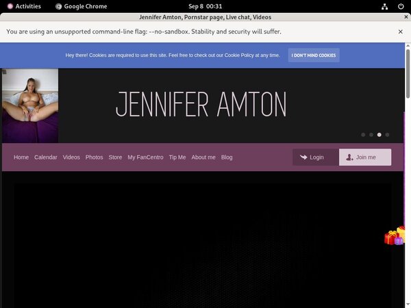 Jennifer Amton With Visa