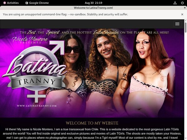 Login To Latina Tranny For Free