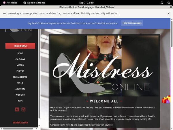 MistressOnline Account 2015