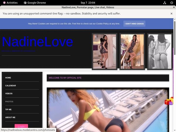 Nadinelove.modelcentro.com Discount Accounts