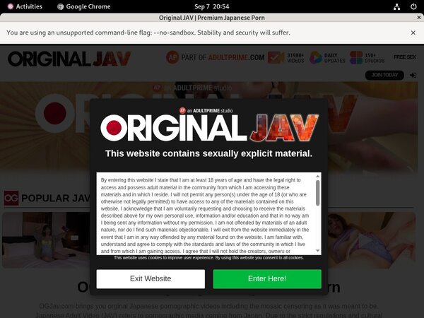 Original JAV Purchase