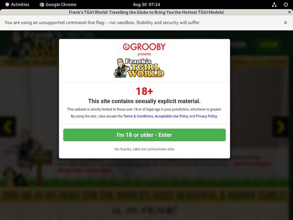 Passwords Franks T-Girl World Free