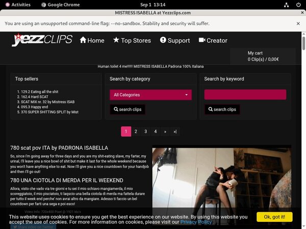 Premium Mistress Isabella Passwords