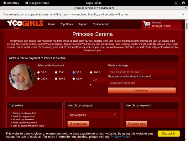 Register Princess Serena