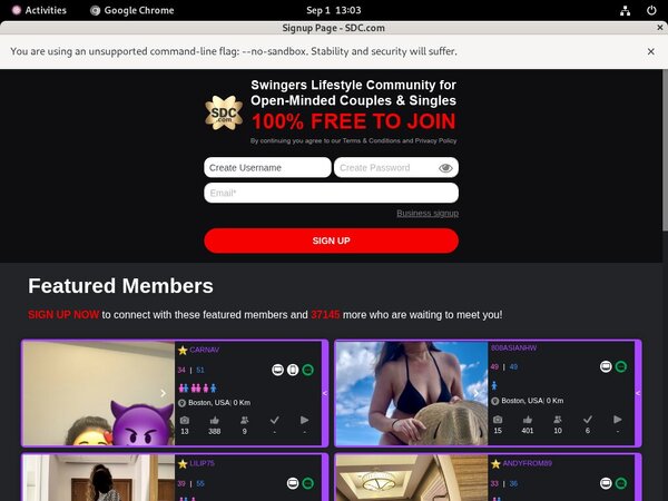 Swingers Date Club Promo Deal