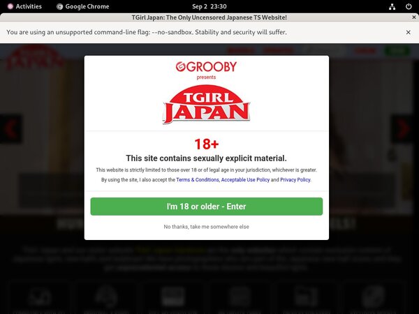 TGirl Japan Paypal Signup