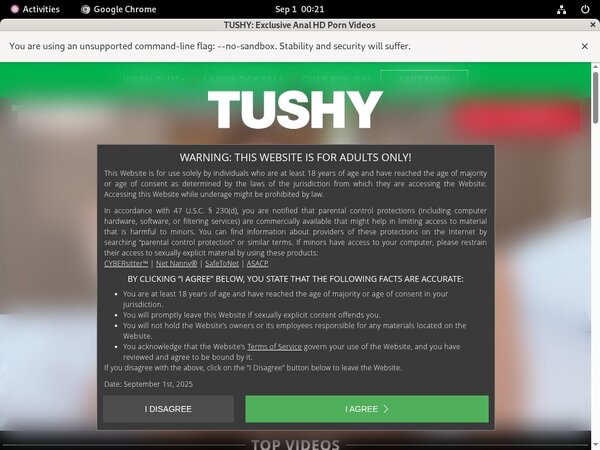 Tushy Free User