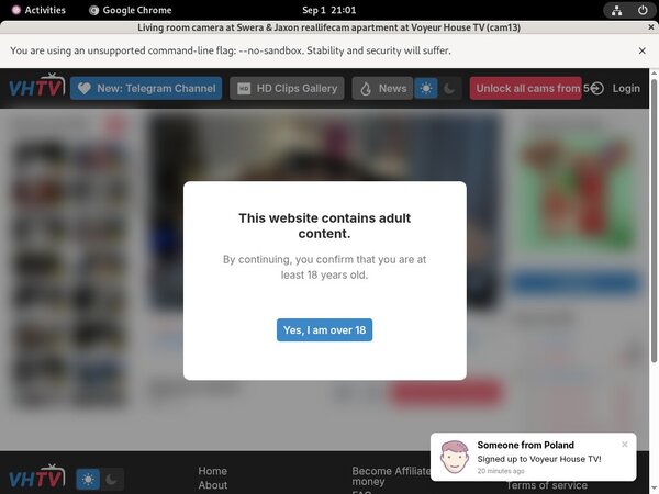 Voyeurhouse Paypal Option