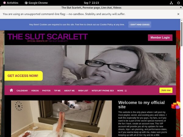 Working TheSlutScarlett Password