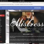 MistressOnline Account 2015